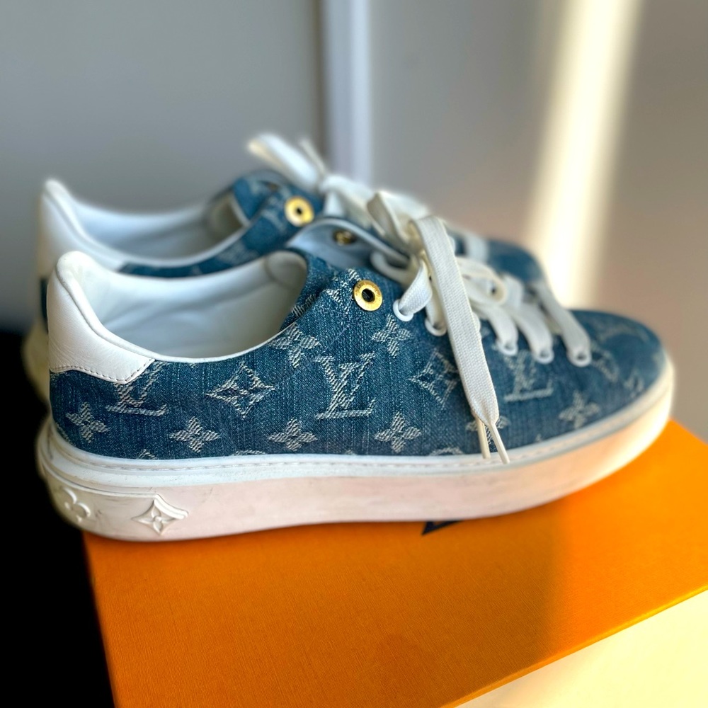 Authentic denim LV sneakers
